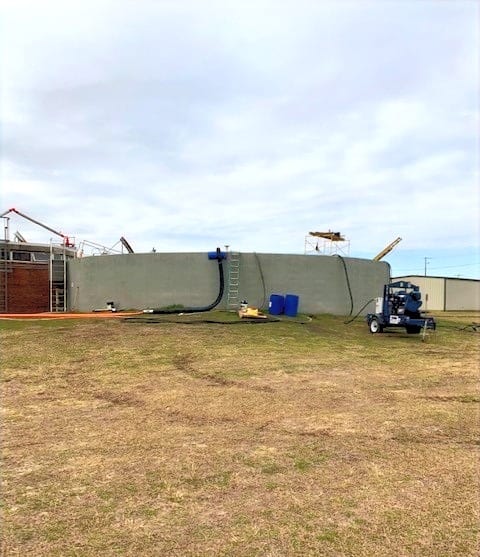 Digester tank on a Cape Fear, North Carolina job