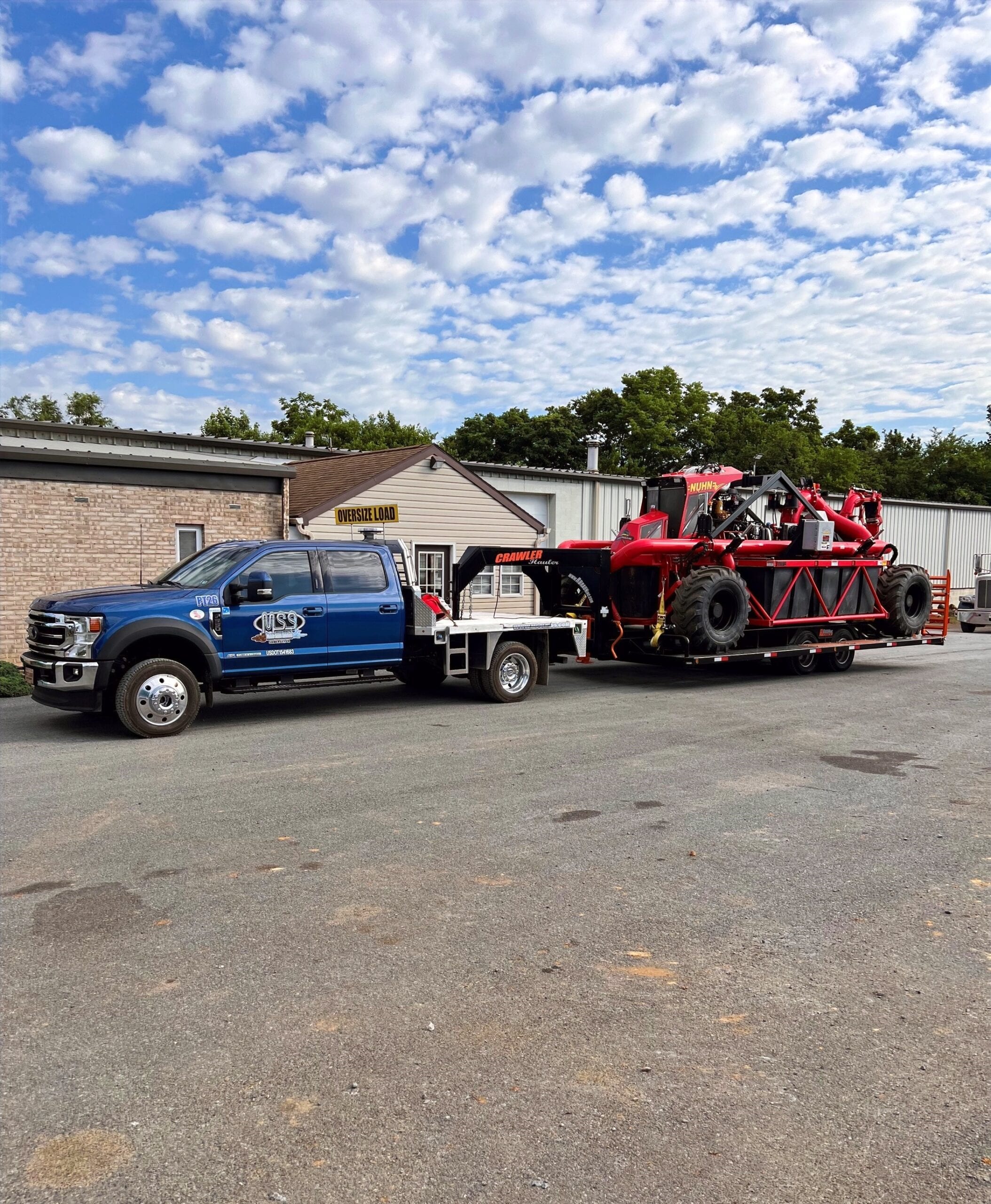 The Lagoon Crawler staged with the PT 26 pump